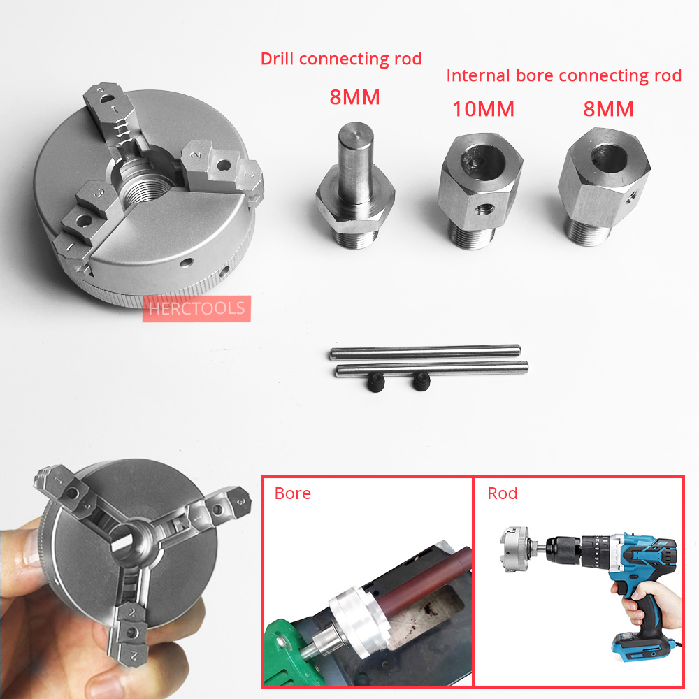 50mm 3-Jaw Self-Centering Lath - đánh giá và giá Woodworking Lathe Chuck