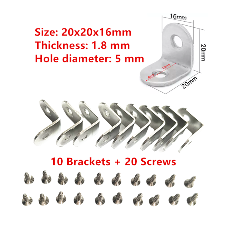 10 x Steel L Bracket Corner Br - đánh giá và giá Woodworking X Brace