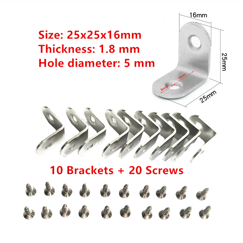 10 x Steel L Bracket Corner Br - đánh giá và giá Woodworking X Brace