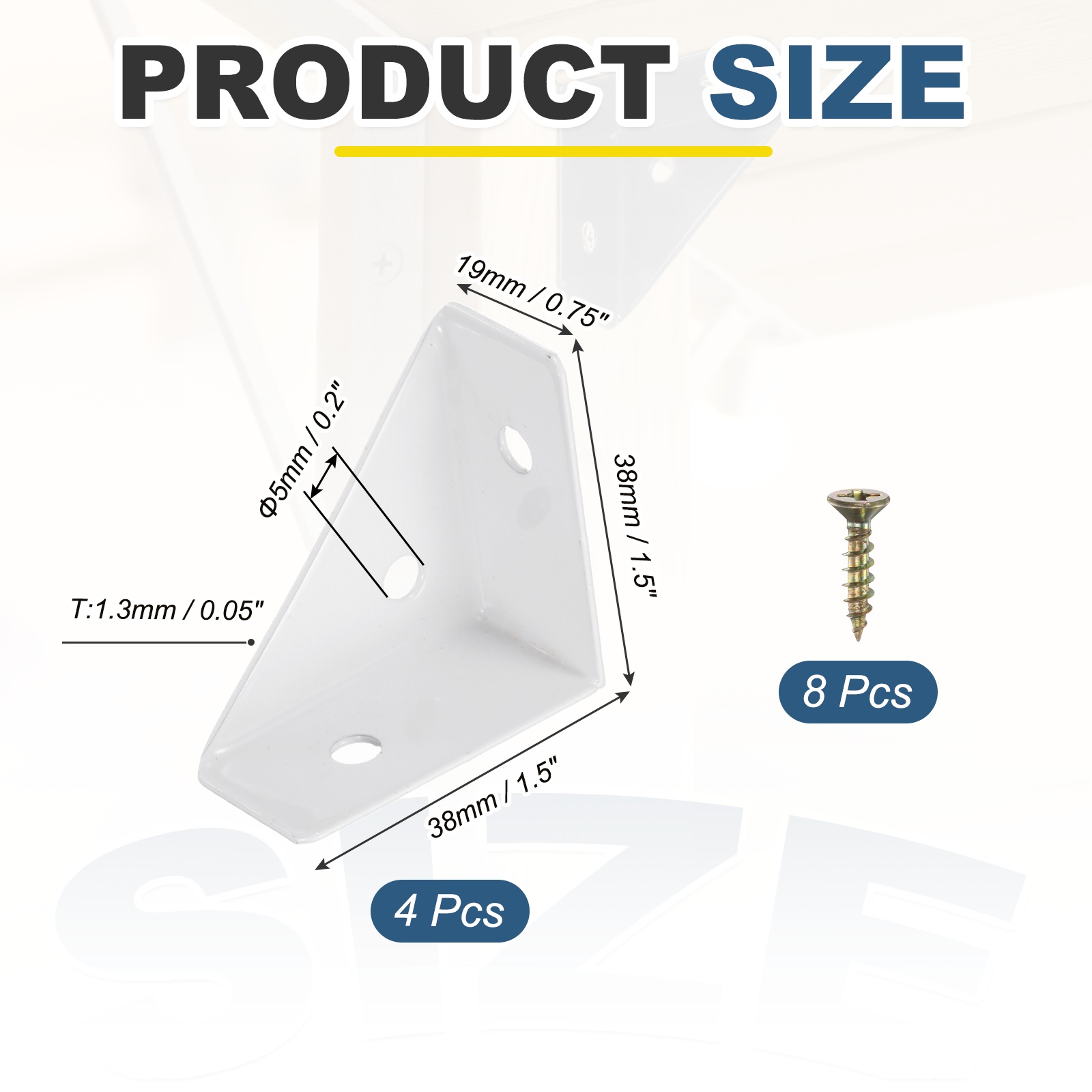 4Pcs Corner Brace Brackets 38m - đánh giá và giá Woodworking X Brace