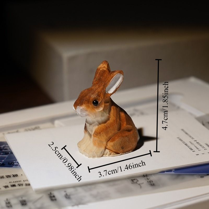 1PC Seated Bunny Hand Carved W - đánh giá và giá Woodworking Rabbet