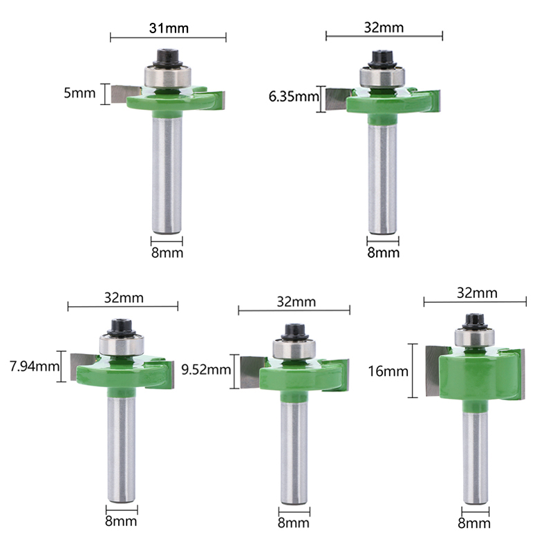 1pc 8mm Shank T-Sloting Router - đánh giá và giá Woodworking Rabbet