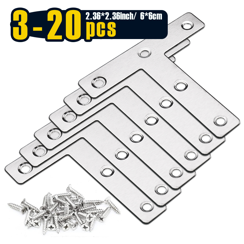 3-20pcs, T Shaped Mending Plat - đánh giá và giá Woodworking X Brace